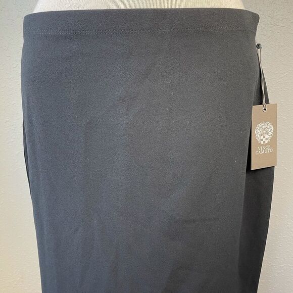NWT Vince Camuto Black Midi Skirt Size M - Picture 2 of 5